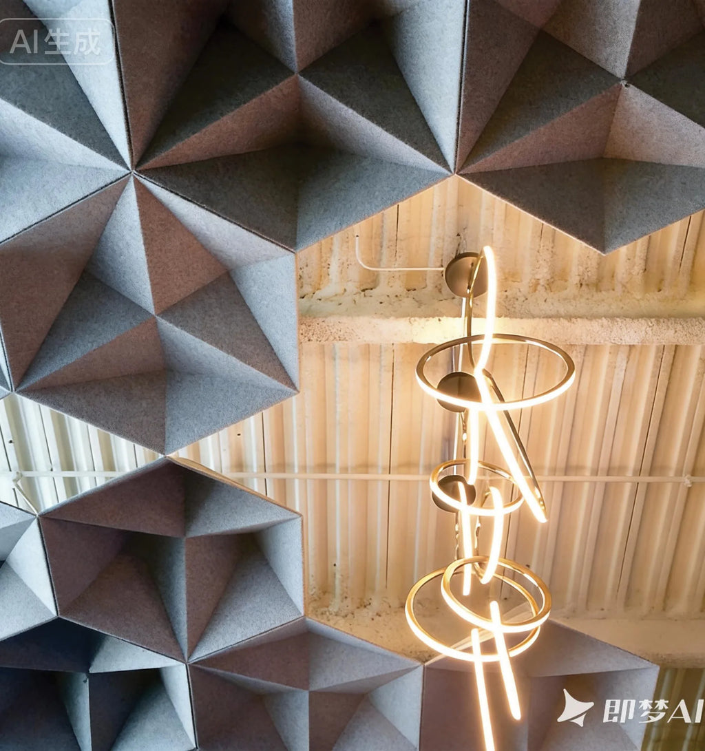 PET Acoustic Ceiling Baffles – Hexagon
