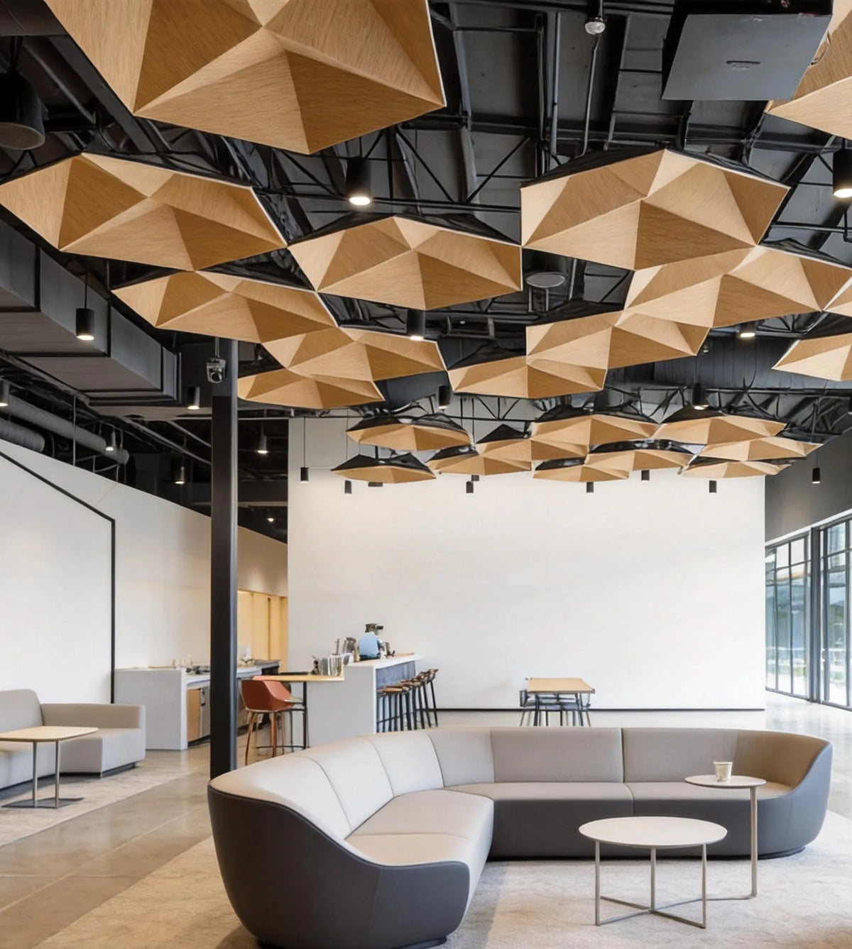 PET Acoustic Ceiling Baffles – Hexagon