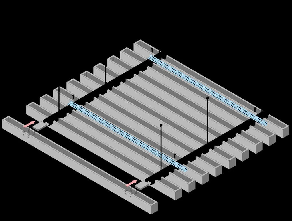 PET Acoustic U Baffles