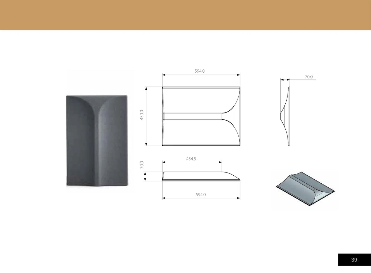 3D Arc Acoustic Panel