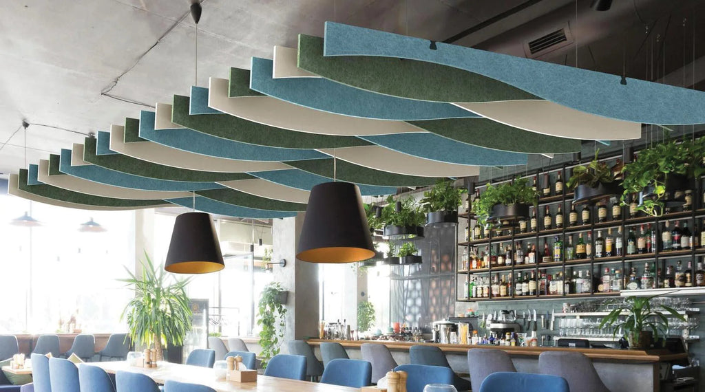 PET Acoustic Ceiling Baffles – Wave
